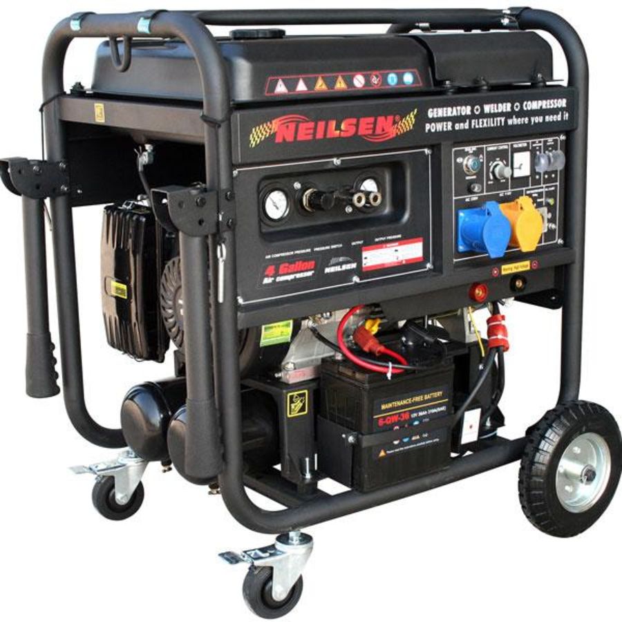 Neilsen CT4539 3 In 1 Machine Generator & Welder & Compressor - Electric start