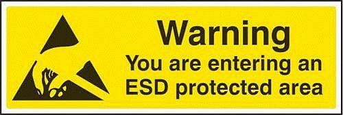 Warning you are entering an ESD protected area