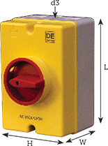 Rotary Isolator Switches with 4-Pole + Earth Terminal