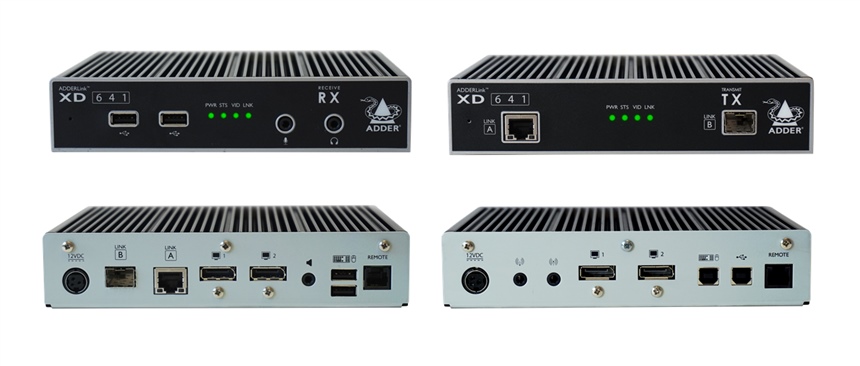 XD641P-DP - Adder - ADDERLink XD600 Range: Ultra high res 4K single-head KVM extender, 4K60, USB2.0 & audio, single CATx or fiber *NEW* ( DisplayPort Extender )