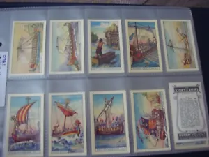 Ships, The Story Of Ships By Murray & Sons Belfast Set Of 50 Cards, Vg - Exc