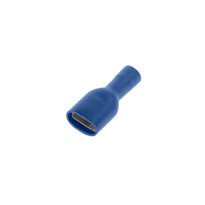 Unicrimp 6.3mm x 0.8mm Blue Female Push-On Terminal (Pack of 100)