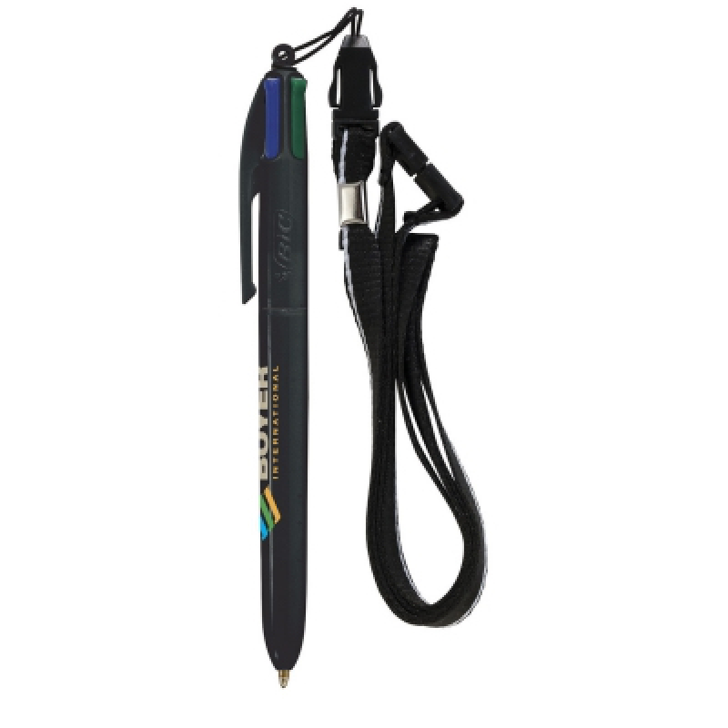 BIC&#174; 4 Colours Pen with Lanyard