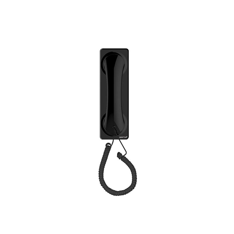 ESP Aperta Audio Door Entry Handset Black for Video Systems