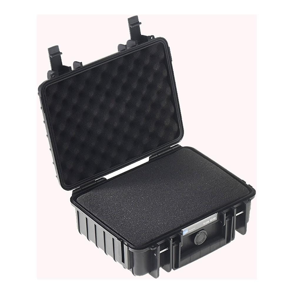 B&W Type 1000 Rugged Outdoor.Case - Black / Pluckable Foam