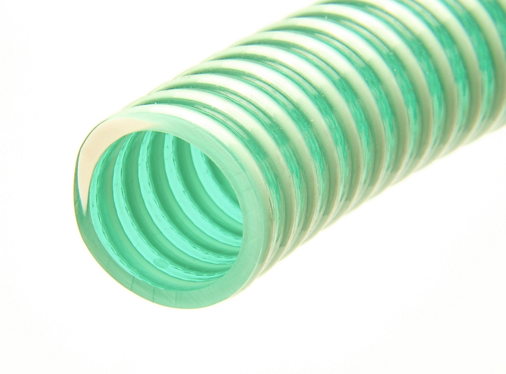 Green Light Duty PVC Suction Delivery Hose - 25mm ID x 32mm OD
