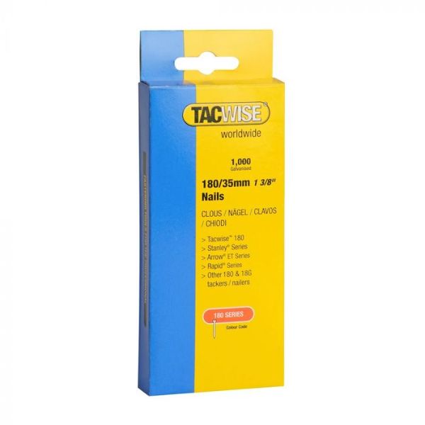 Tacwise 180 18 Gauge 35mm Str. Brads (1000)
