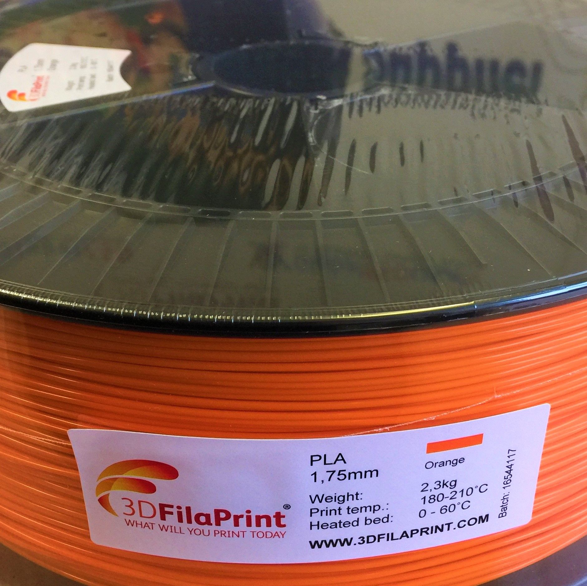 3D FilaPrint Ripe Orange Premium PLA 1.75mm 3D Printer Filament 2.3Kg