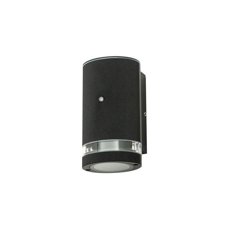 Forum Helix GU10 Lux Wall Light Black with Photocell