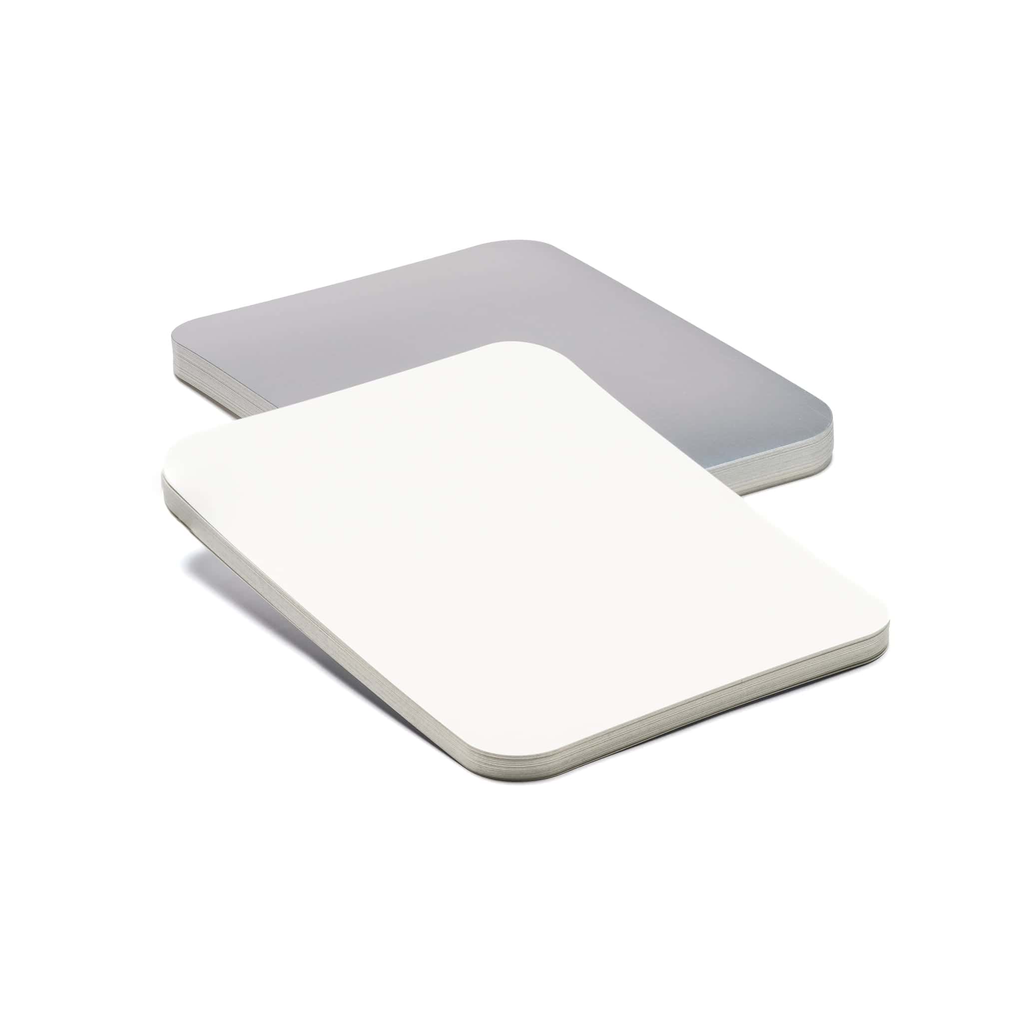 9″ x 7″ 2 & 3 Compartment Foil Board Lid - 850820-300 cased 560 For Catering Hospital