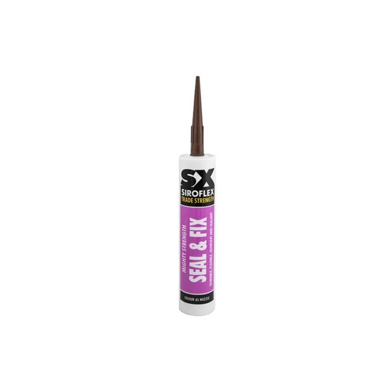 Unicrimp SX Mighty Strength Seal & Fix Brown Adhesive 290ml