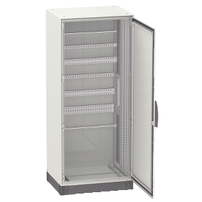 NSYSMX181240 SMX 304L stainless monobloc enclosure, H1800xW1200xD400mm, Scotch Brite(R) finish.