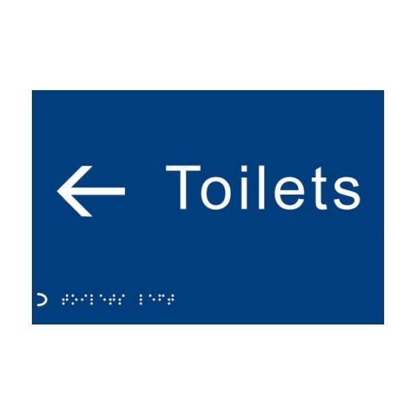 Braille - Toilets Arrow Left