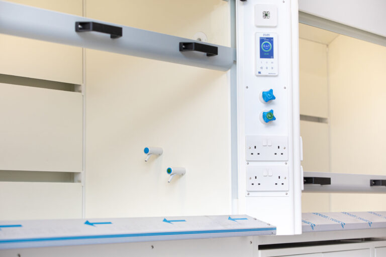 UK Manufacturer of Walk-In Fume Cupboard with TEL AFA4000/2 Airflow Monitor