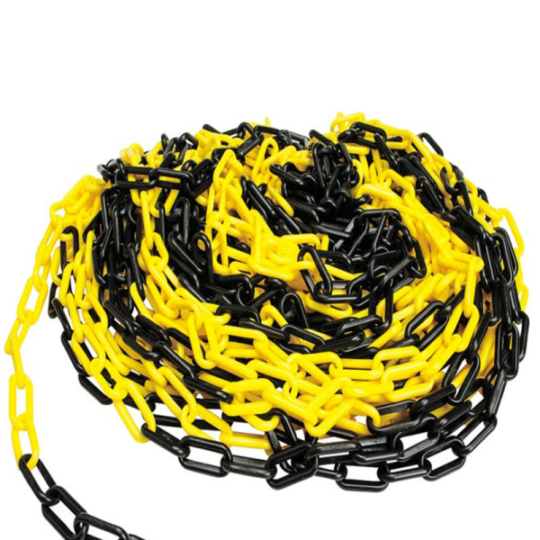 Plastic Barrier Chain - 25m - Yellow/Black or Red/White