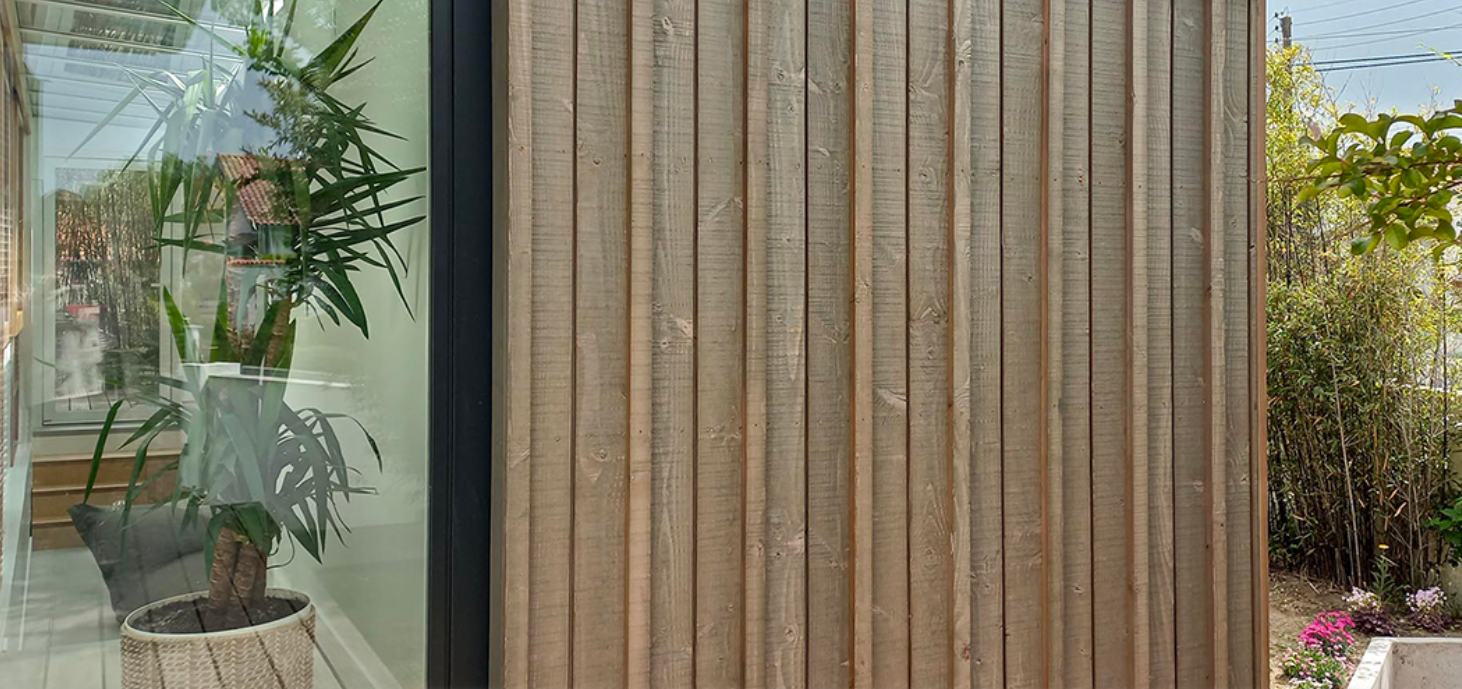 Durable Timber Cladding With Protective Stain