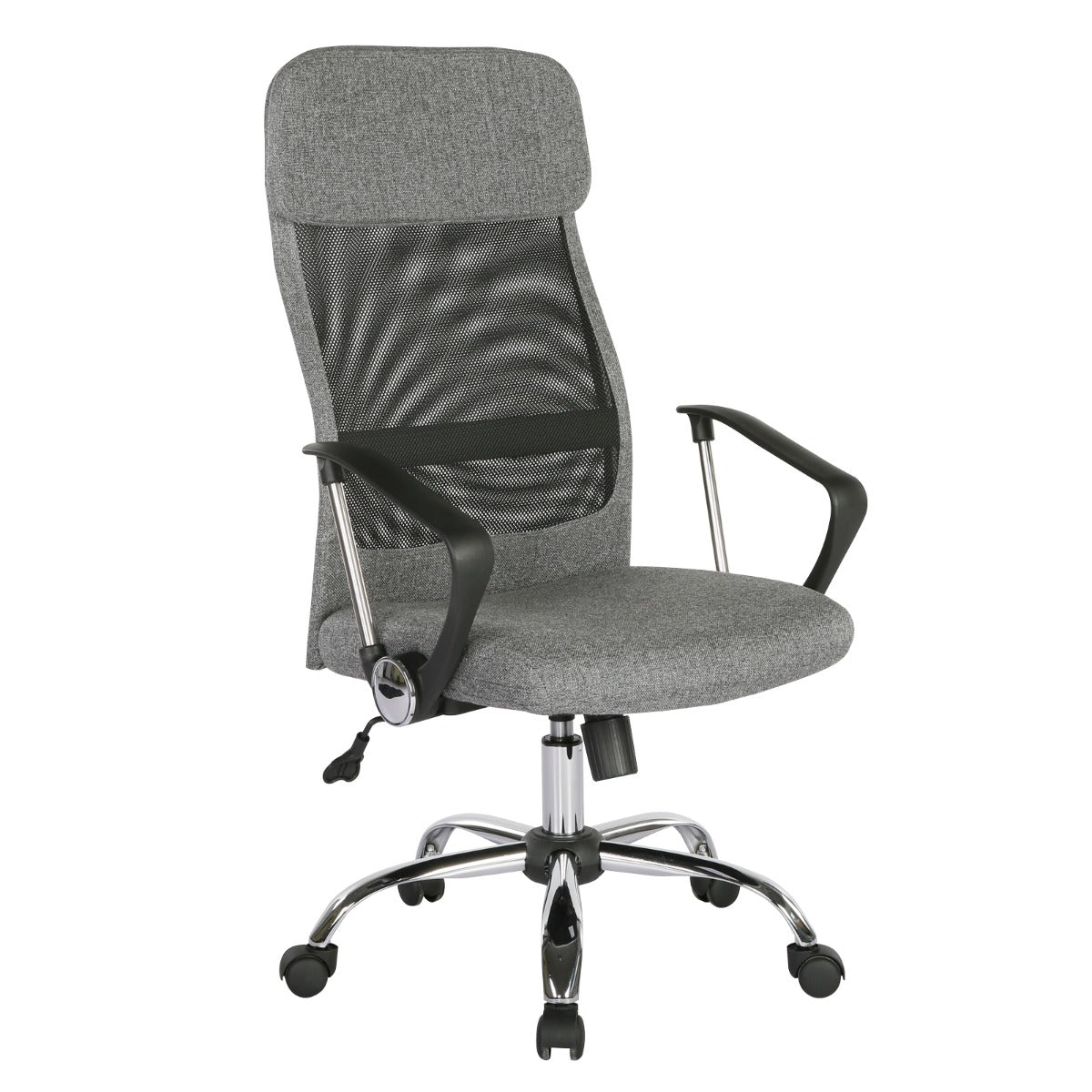 Specialising In Chord High Back Grey Fabric and Mesh Operators Office Chair UK