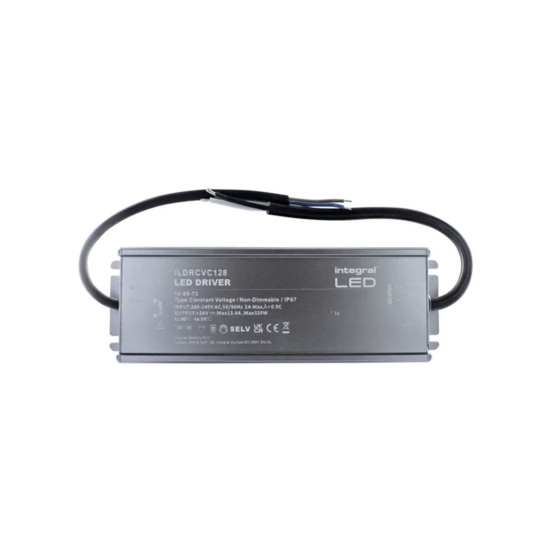 Integral Non-Dimmable IP67 320W Constant Voltage Driver 24V DC