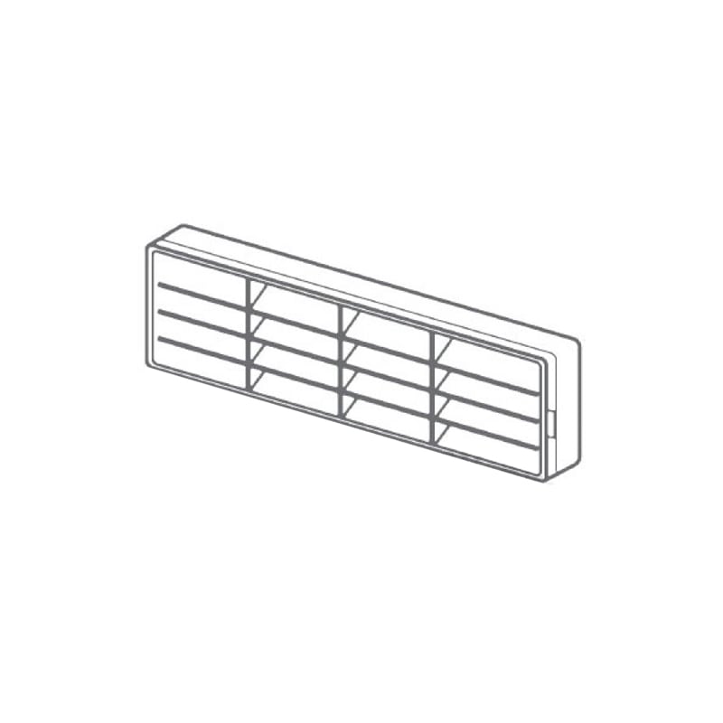 Manrose 205x60mm Slimline Airbrick White