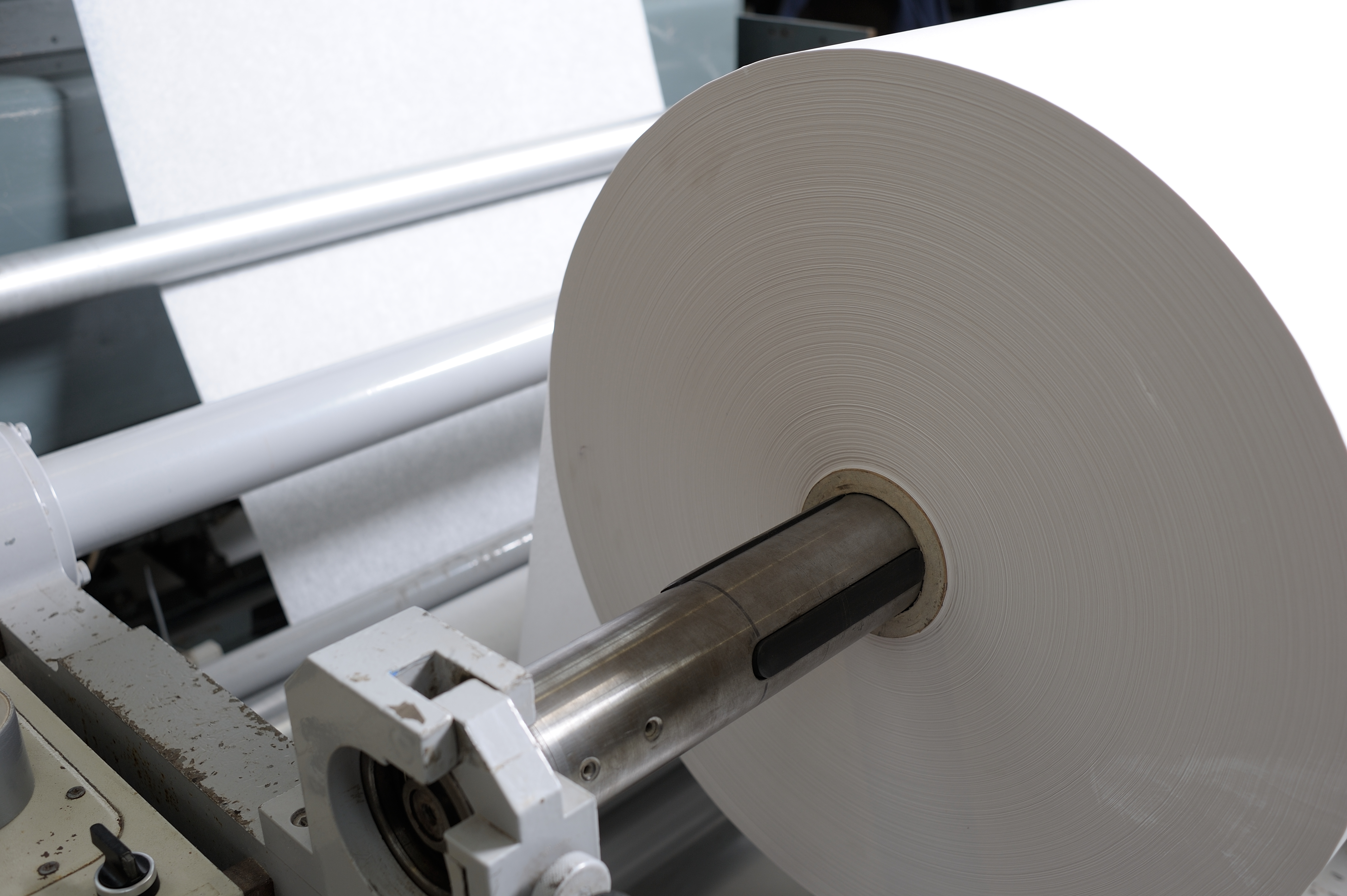 Rolls Of Greaseproof Paper Used To Process Dairy Products For Retailers In The UK