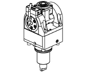 Radial single static tool QD&#61;25mm H&#61;90mm