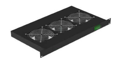 MCAB-3FAN-T-INTRCK-B Mcab.19&#34;1U 3 Fan / Inter-Rack Fan Tray ( Black Colour) Universal part