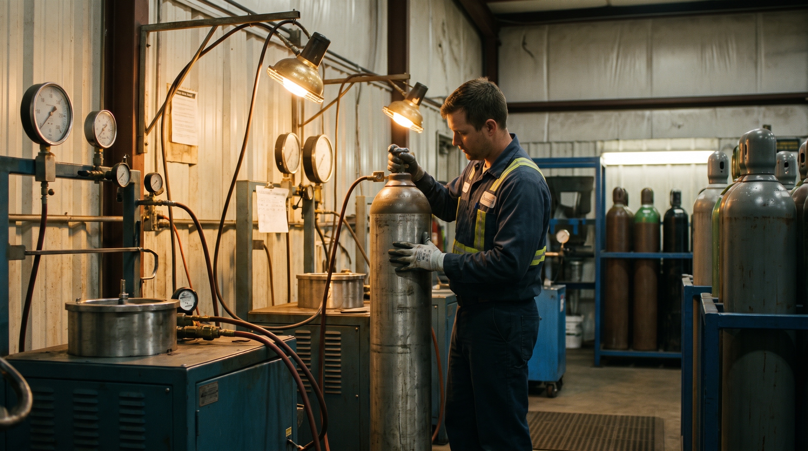 Gas Cylinder Retesting Services For Industrial Applications