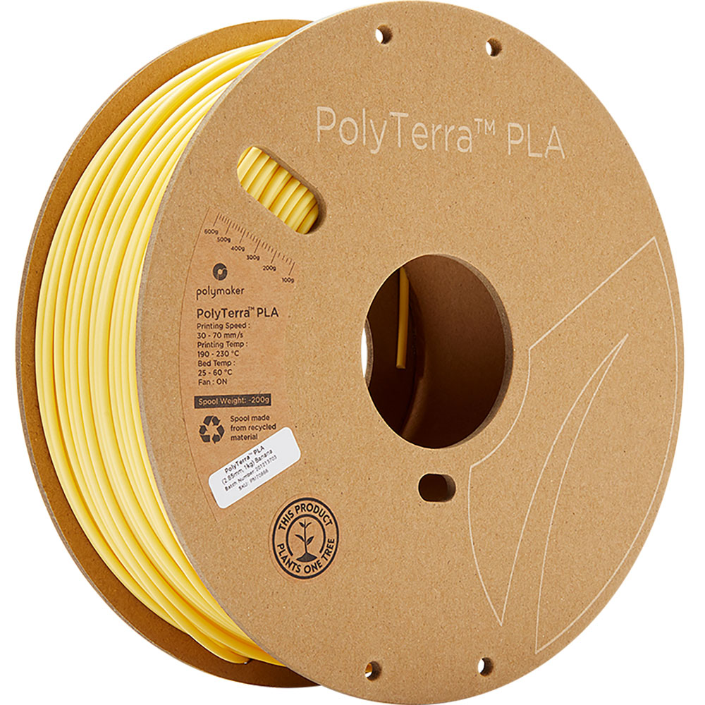 PolyTerra PLA Banana Yellow 2.85mm 1Kg