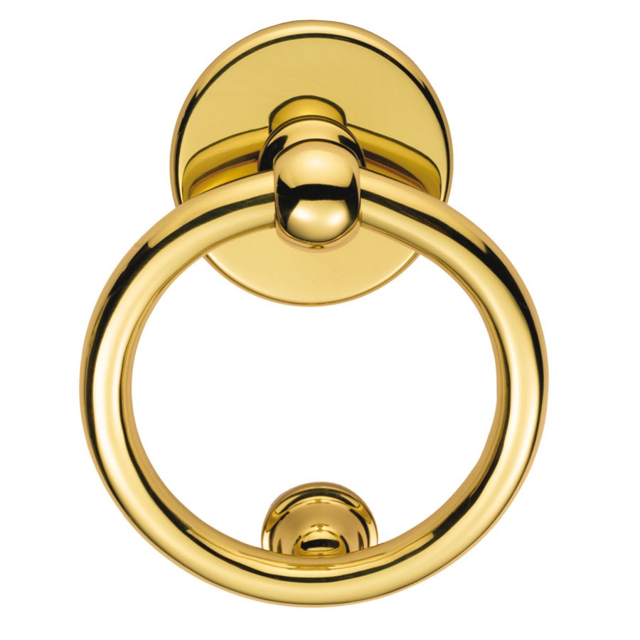 M37 Victorian Ring Door Knocker PB