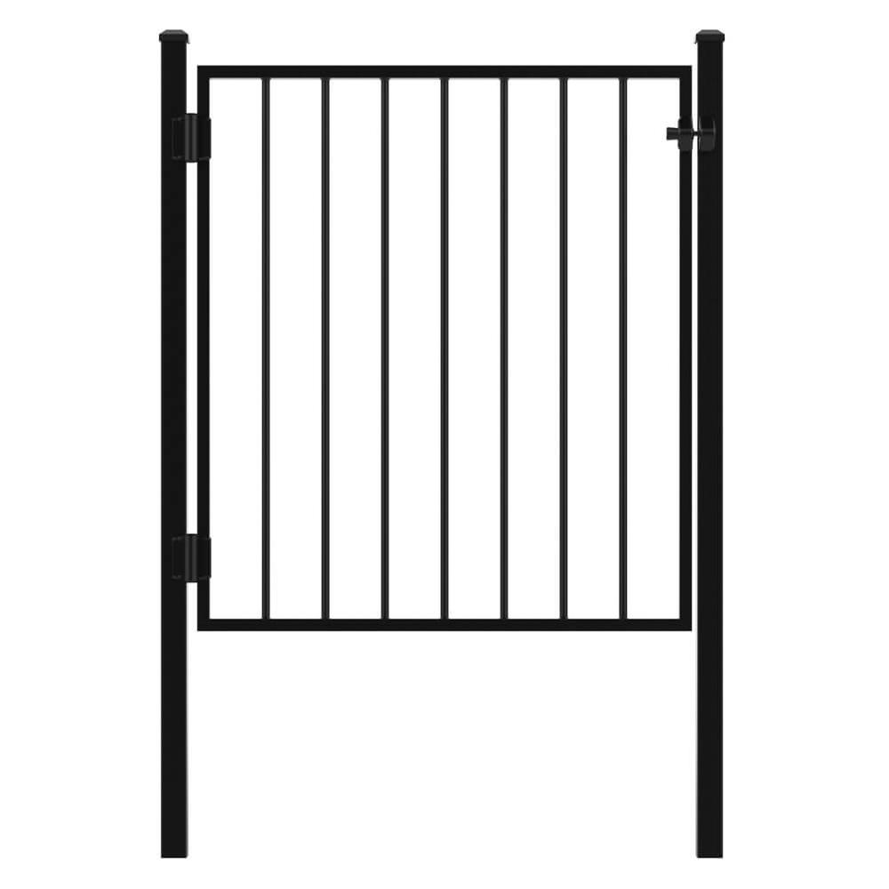 Gate - Concrete In - 1200mm High Fence  Posts, Latch/Catch/Self-Closing Hinges