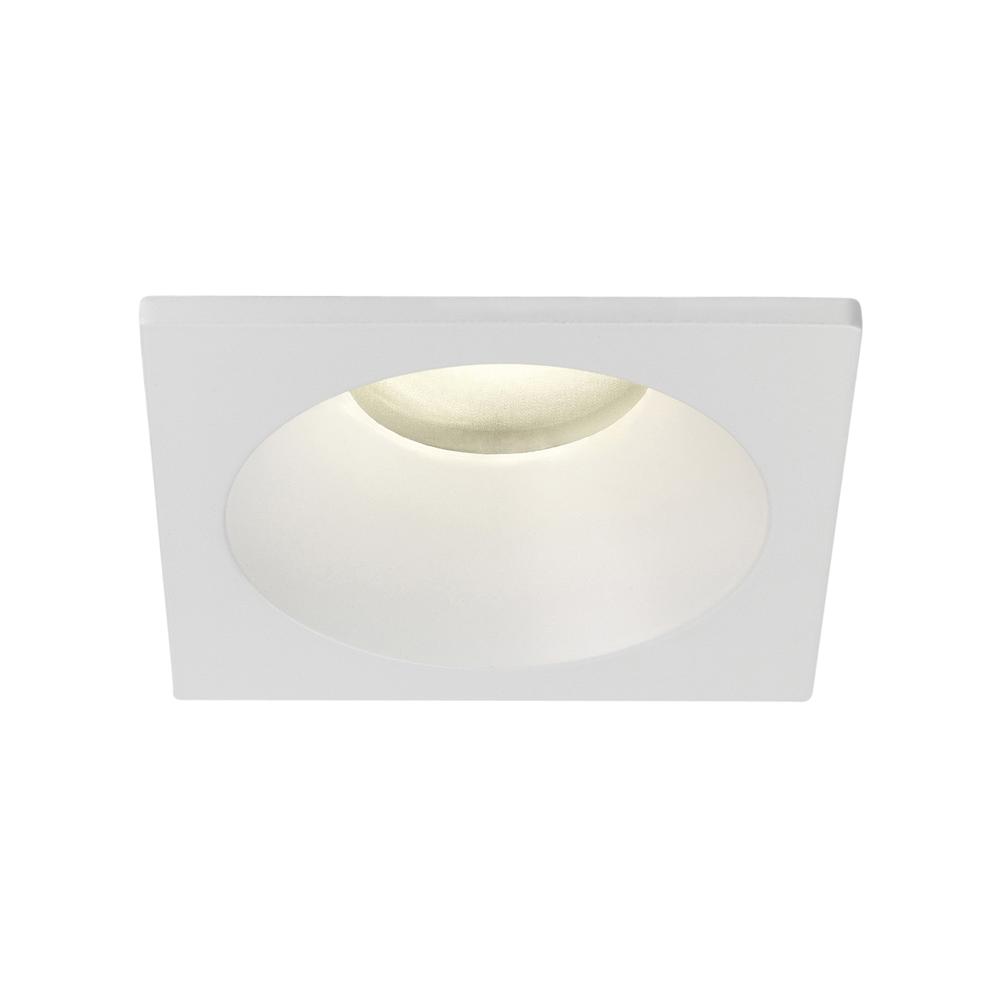 Astro Minima Square Fixed IP65 Matt White GU10 Downlight