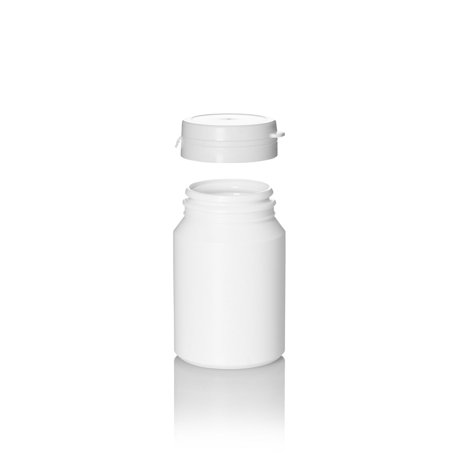 100ml White PP Tamper Evident Tampertainer Jar