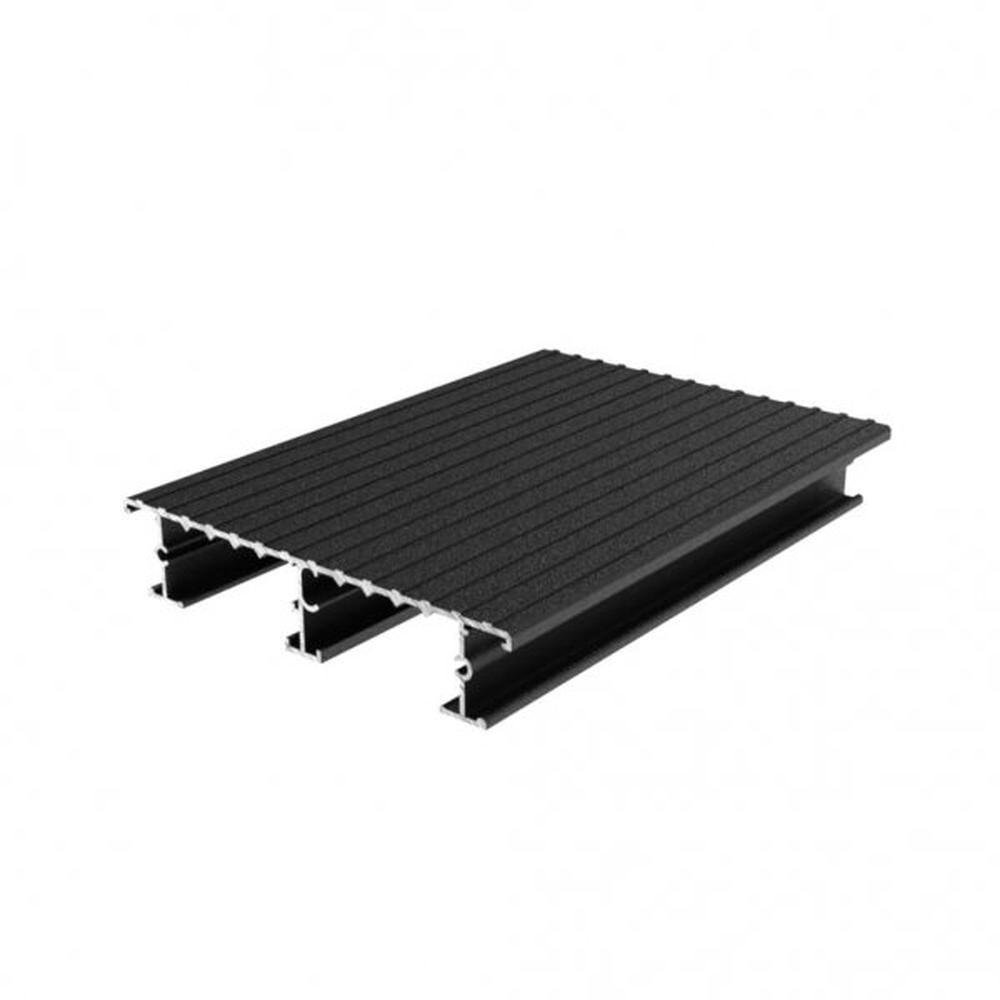 Black Aluminium Deck Board Sample (150mm long) 