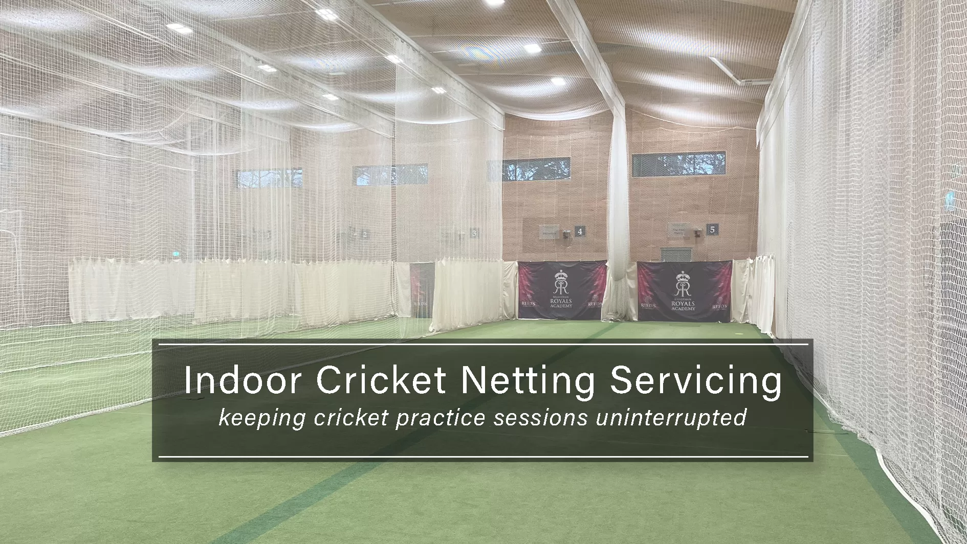 Indoor Cricket Netting Servicing
