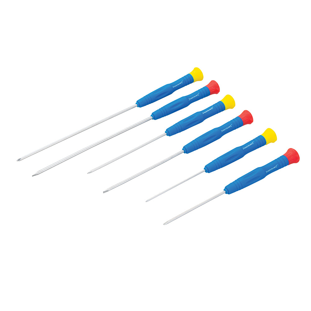 Silverline SD62 Extra-Long Precision Screwdriver Set 6pce 6pce