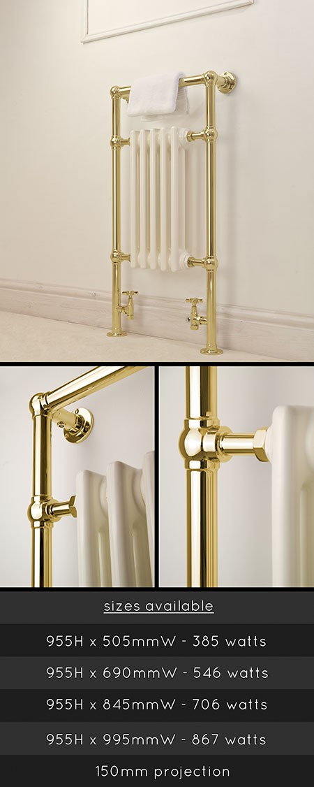 Charleston Gold Towel Radiator (111DD)