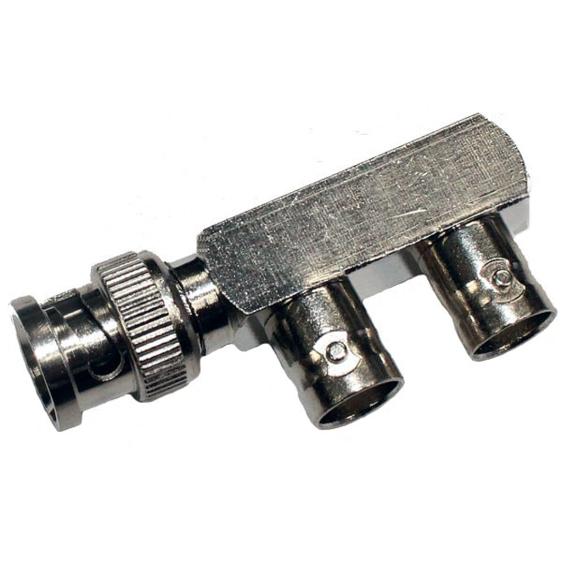 BNC Plug to Jack to Jack F Adaptor