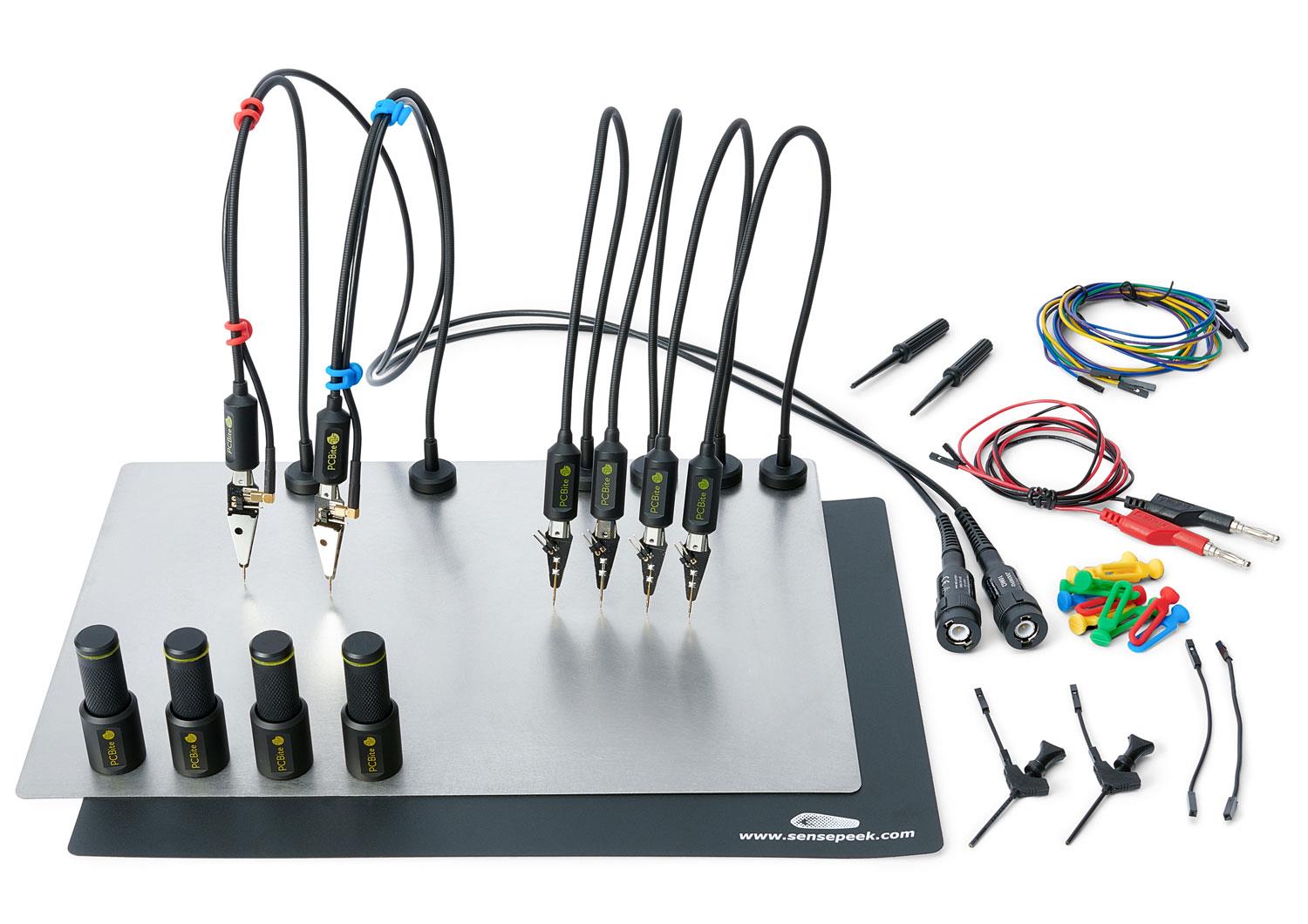 4018 Sensepeek PCBite Kit with 2x 100MHz and 4x SP10 Probes