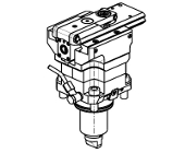 Radial rear-set driven tool VDI40 DIN 5480 H&#61;85