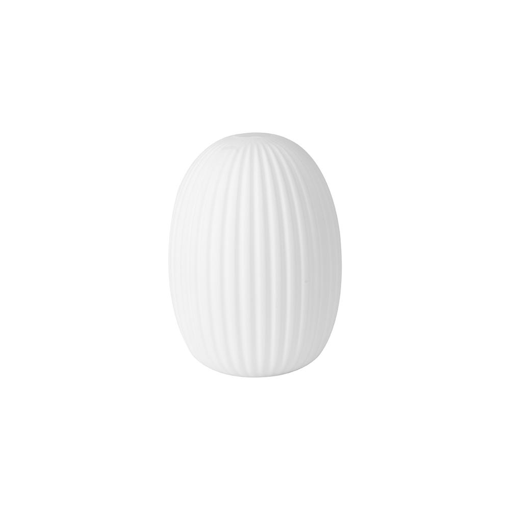 Luxuria Kennith 20cm Almond Ribbed Glass (F) Opal