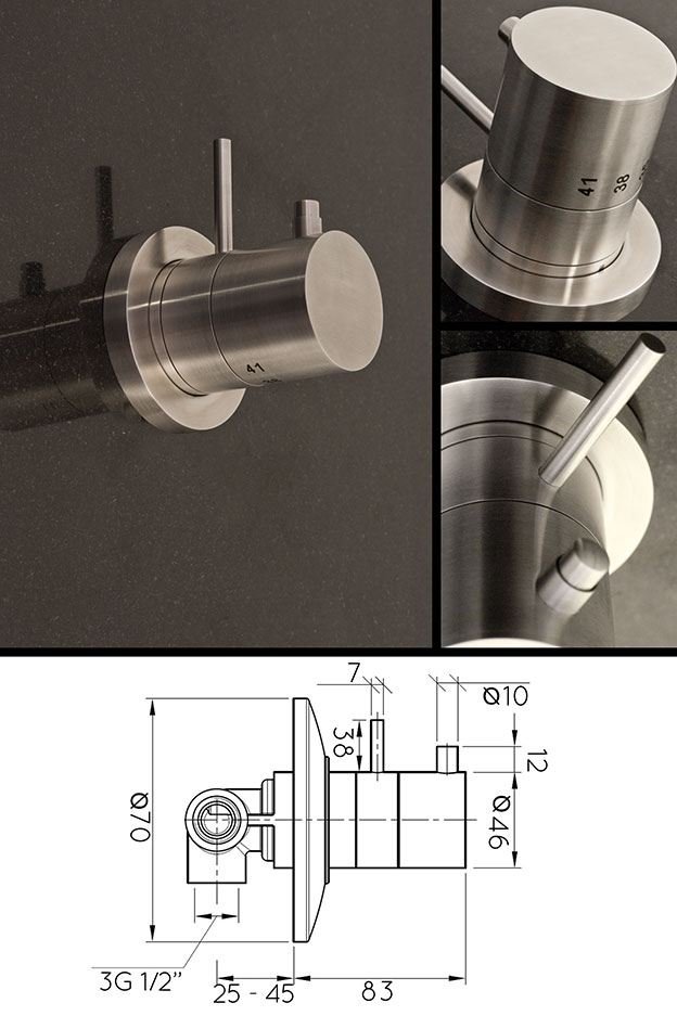 Noa Thermostatic Shower Valve (49R)