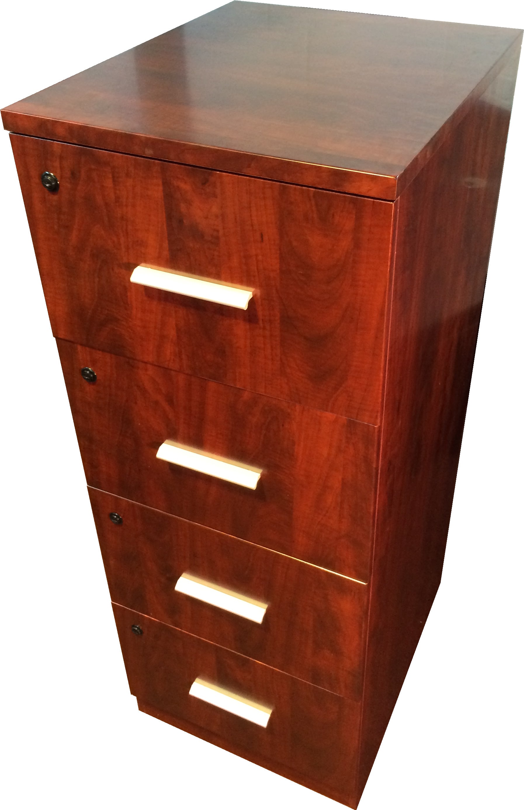 Specialising In High Quality Mahogany 4 Drawer Filing Cabinet  Senato DES-802-4D-FIL UK