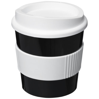 AMERICANO® PRIMO 250 ML TUMBLER with Grip in Solid Black & White.