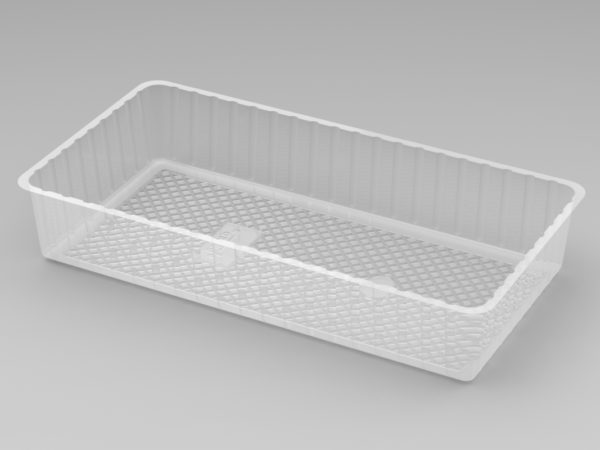 Deep Oblong Rectangular Tray