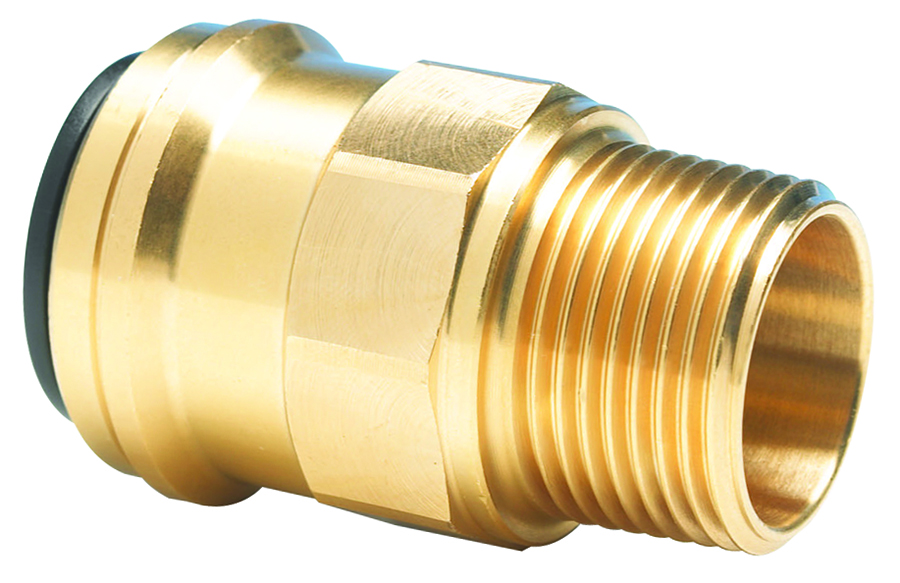 JOHN GUEST Brass Straight Adaptor Male BSPT