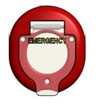 O749 - EMERGENCY BUTTON INTERIOR COVER RED