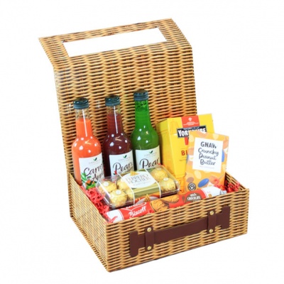 Cardboard HAMPER BOX with Handle (28x20x10cm) - small WICKER