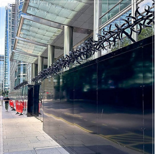 Hoarding Security For Central London Financial District