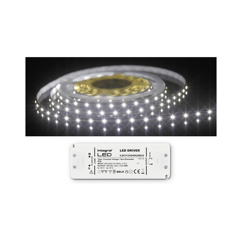 Integral 6W/M 6500K LED Strip With Driver (Priced Per 5M)