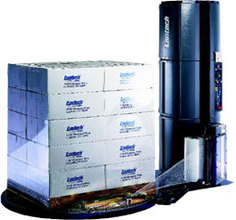 Freestanding Straddle Pallet Wrappers For Industrial Use